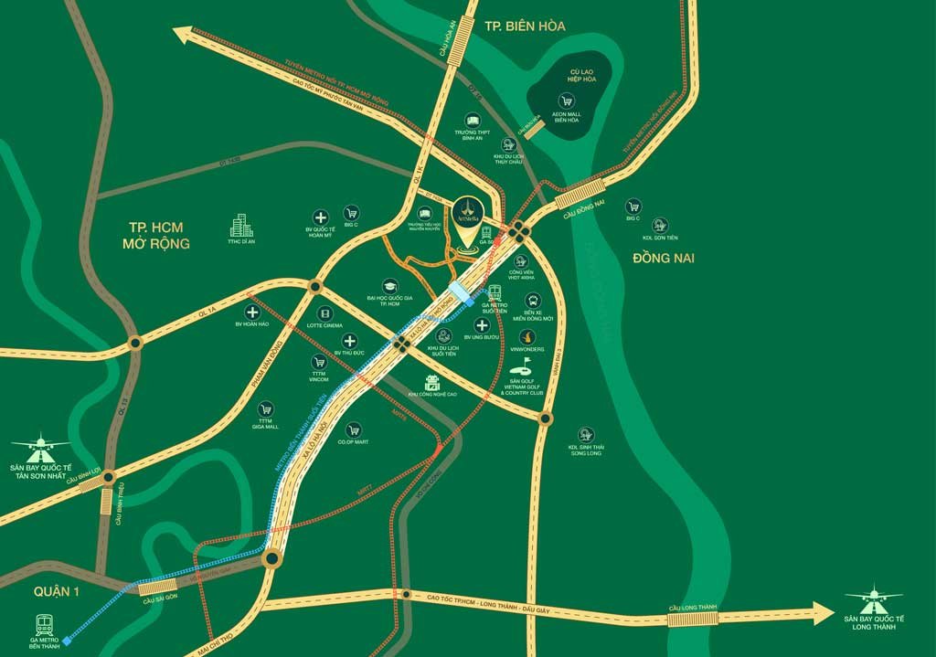 Địa chỉ dự án mặt tiền đường Thống Nhất, Phường Đông Hoà, Thành phố Hồ Chí Minh